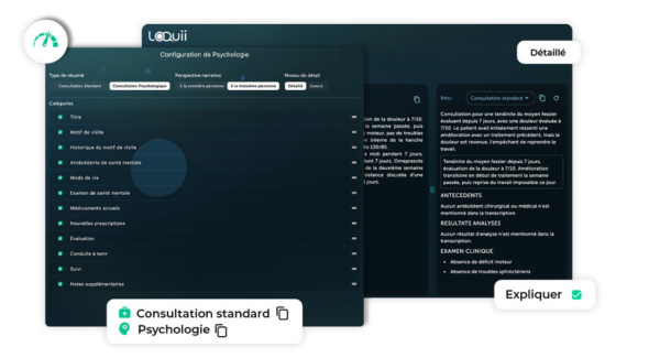 loquii-compte-rendu-ia Logiciel médecin Loquii