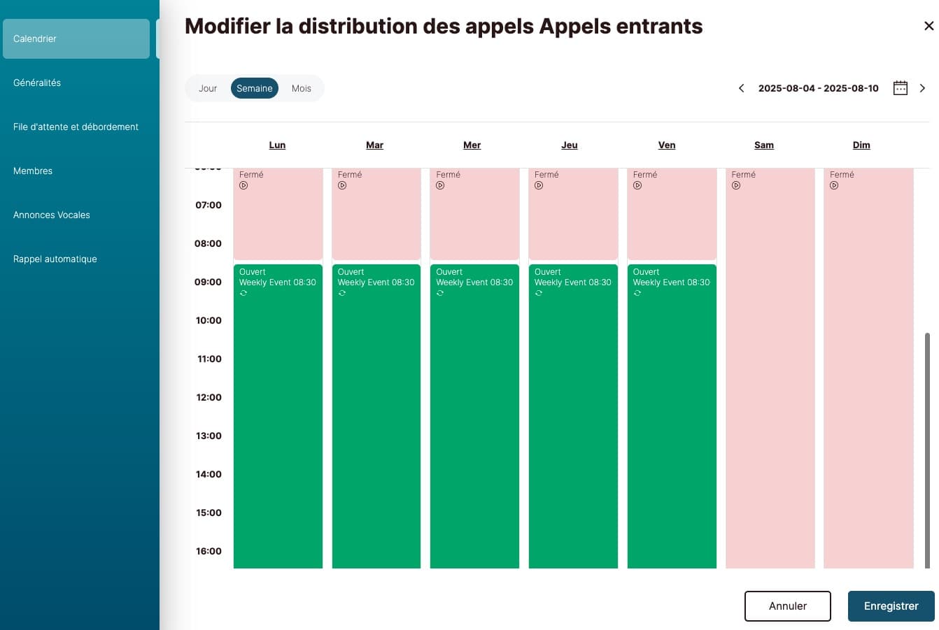 distribution-appels-entrants Modifier la distribution des appels Appels entrants
